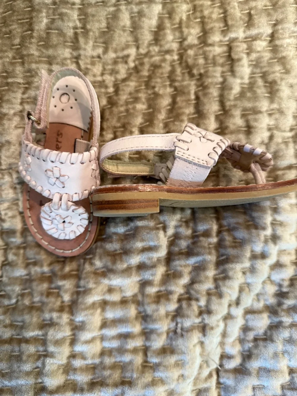 Baby Jack Roger’s sandals pink leather size 5